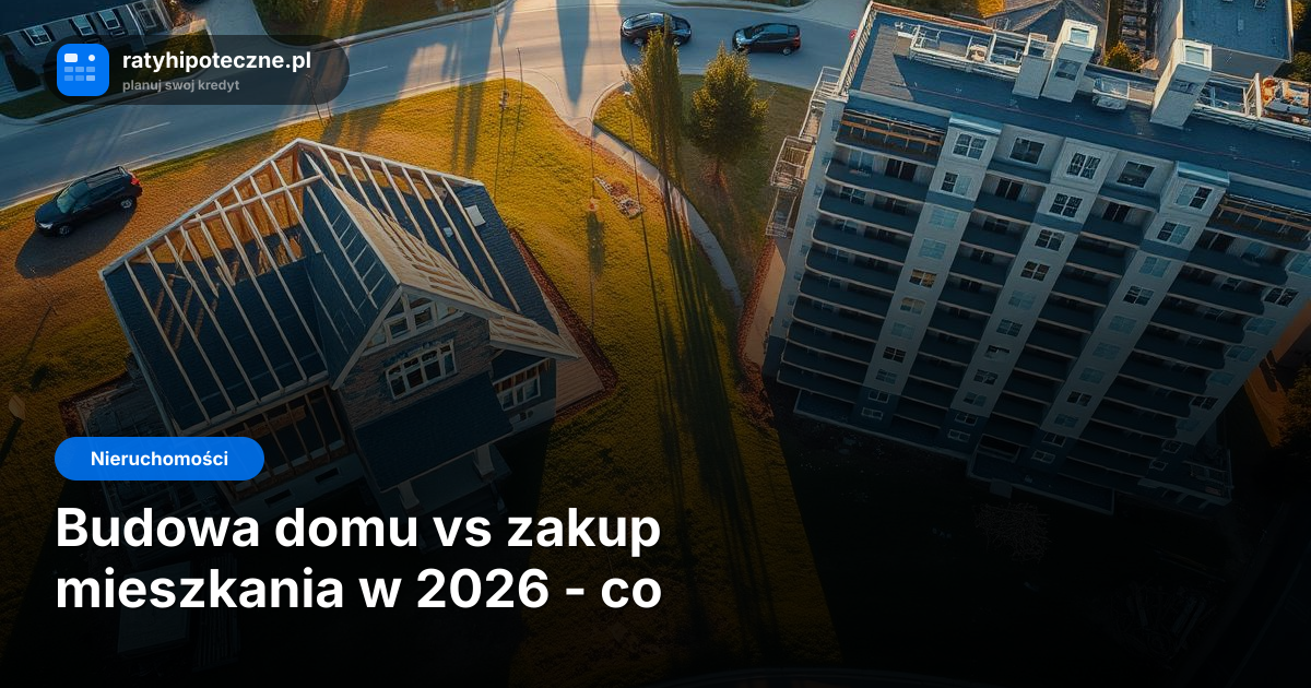 Porównanie kosztów budowy domu i zakupu mieszkania