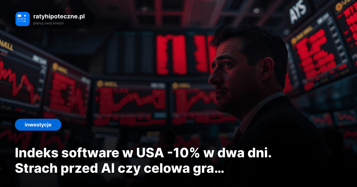 Indeks software w USA -10% w dwa dni. Strach przed AI czy celowa gra nastrojami?