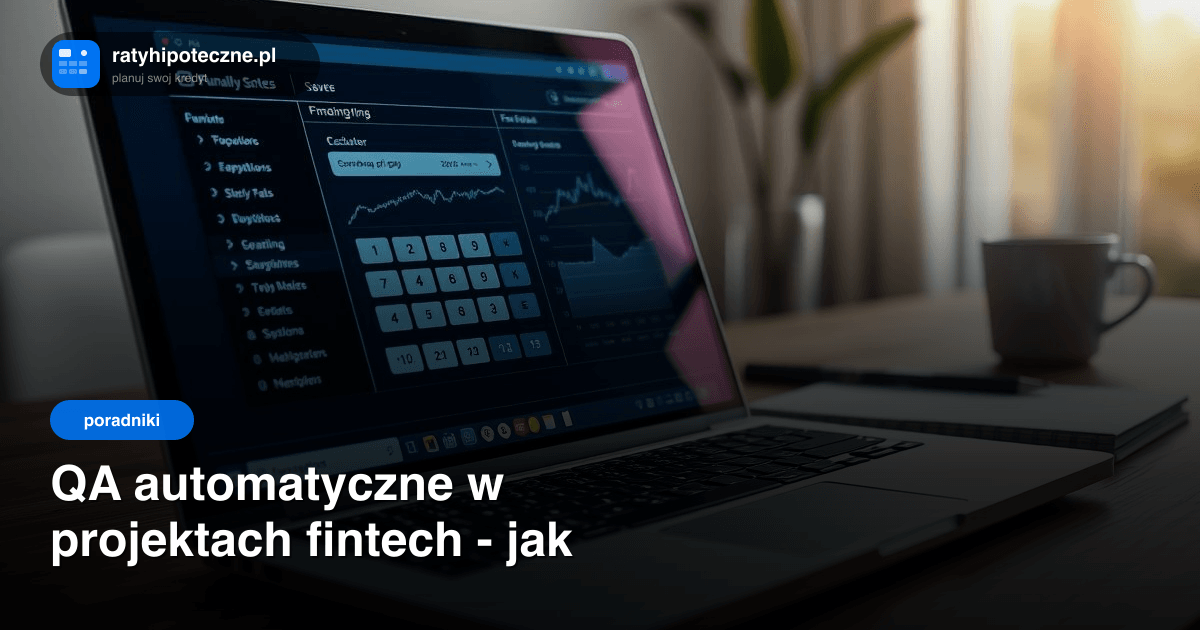 QA automatyczne w projektach fintech - jak testy Playwright chronia kredytobiorcow