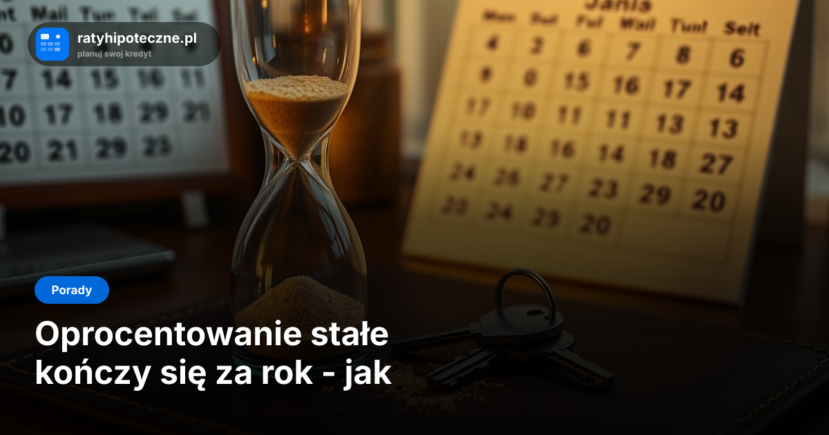Oprocentowanie stałe kończy się za rok - jak się przygotować?