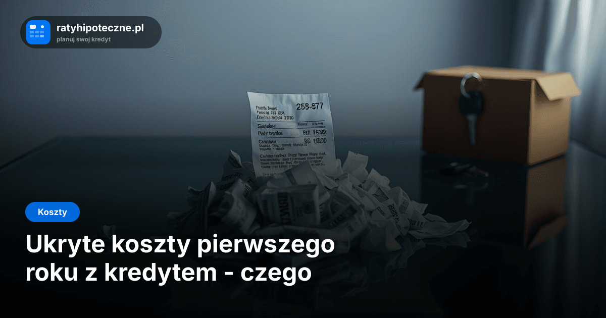 Ukryte koszty pierwszego roku z kredytem hipotecznym