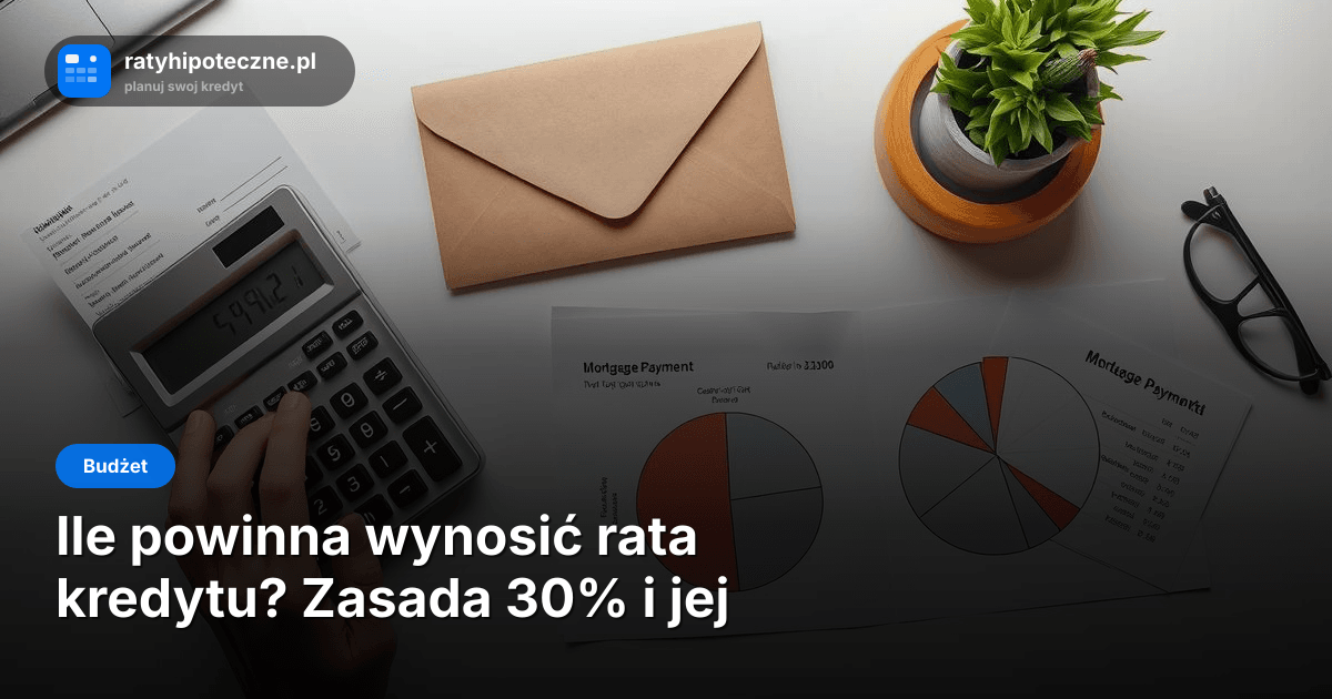 Zasada 30 procent - rata kredytu a zarobki