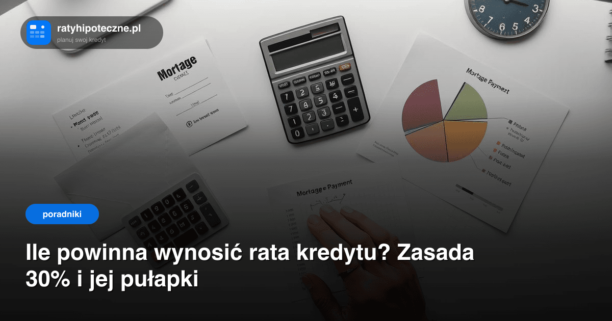 Ile powinna wynosić rata kredytu? Zasada 30% i jej pułapki